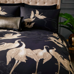 Laurence Llewelyn-Bowen Black and Gold Kireina Duvet Cover Set