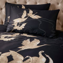 Laurence Llewelyn-Bowen Black and Gold Kireina Duvet Cover Set