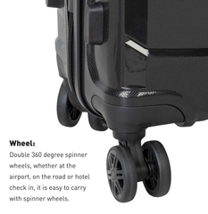 Linea Turin Luggage Black Cabin Case The Original Factory Shop