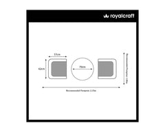 Royalcraft Malaga 2 Seater Fixed Bistro Set