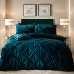 Soiree Mira Duvet Cover Set - Teal