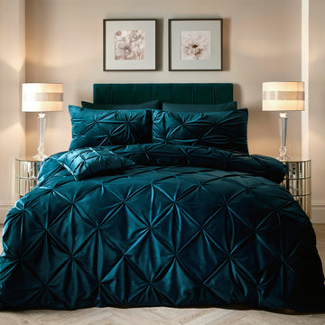 Soiree Mira Duvet Cover Set - Teal