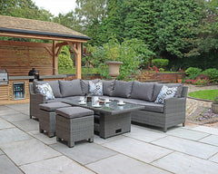 Royalcraft Paris 7 Piece Deluxe Modular Corner Dining Set