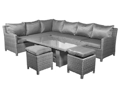 Royalcraft Paris 7 Piece Deluxe Modular Corner Dining Set