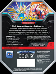 Pokemon Slashing Legends Ex Tin