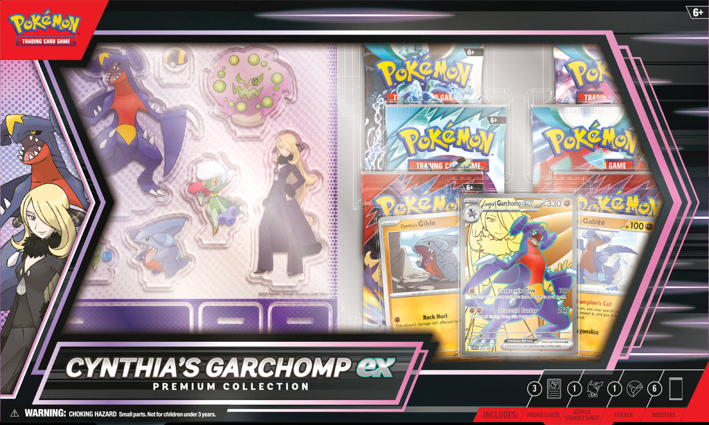 Pokemon Cynthia&#39;s Garchomp Ex Premium Collection SV10 Destined Rivals