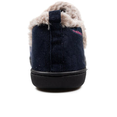 Padders Women's Navy Spot Slippers