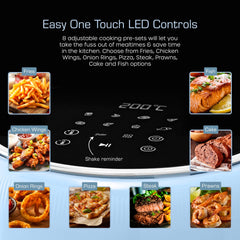 Retro 4.5L Blue Air Fryer