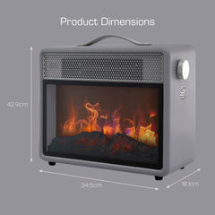 1.8kW Retro Flame Effect Heater
