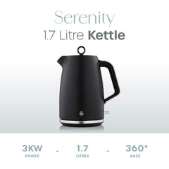 Serenity 1.7L Black Kettle