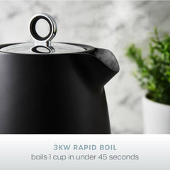 Serenity 1.7L Black Kettle