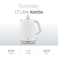 Serenity 1.7L White Kettle