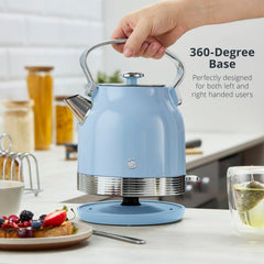 Retro Revive Traditional Blue Kettle