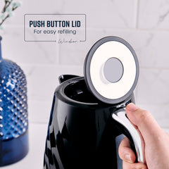 Swan Windsor 1.7L Textured Black Kettle