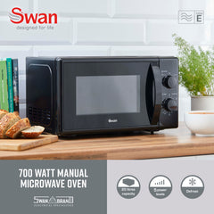 Swan 20L 700w Microwave
