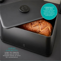 Stealth Black Bread Bin