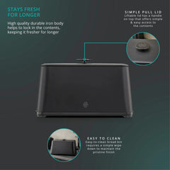 Stealth Black Bread Bin