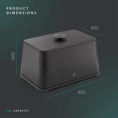 Stealth Black Bread Bin