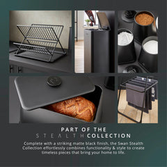 Stealth Black Bread Bin