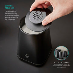 Stealth Set of 3 Black Canisters