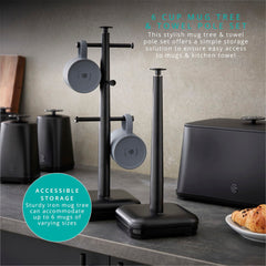 Towel Pole and Mug Tree Set