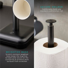 Towel Pole and Mug Tree Set