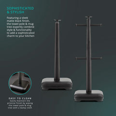 Towel Pole and Mug Tree Set