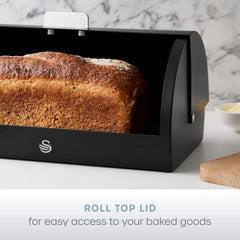 Serenity Black Bread Bin