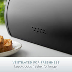 Serenity Black Bread Bin