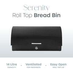 Serenity Black Bread Bin