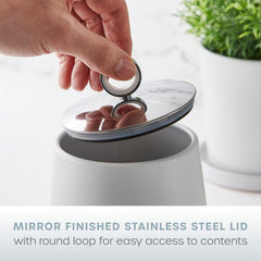 Serenity Set of 3 White Canisters