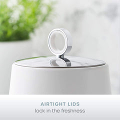 Serenity Set of 3 White Canisters