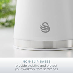 Serenity Set of 3 White Canisters