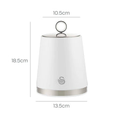 Serenity Set of 3 White Canisters