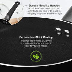 Townhouse 3 Piece Black Saucepan Set