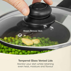 Townhouse 3 Piece White Saucepan Set