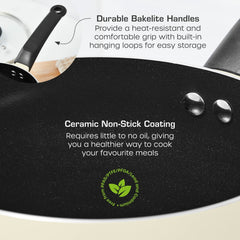 Townhouse 3 Piece White Saucepan Set