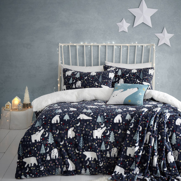 Starry Night Blue Bed Set