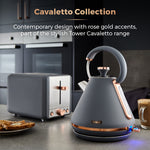 Tower Grey and Rose Gold Kettle