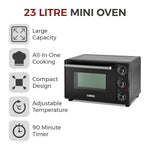 Tower with Silver Accents Mini Oven