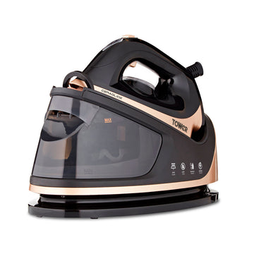 Tower Champagne Gold and Black 1.2L Ceraglide Steam Iron