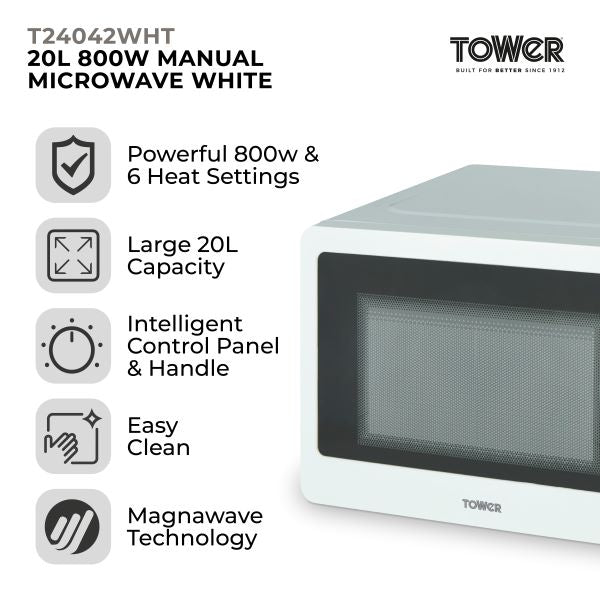 Tower White Microwave