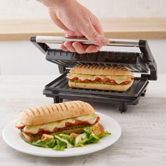 Tower Cerastone and Stainless Steel Panini Grill