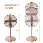 Tower Copper Pedestal Fan
