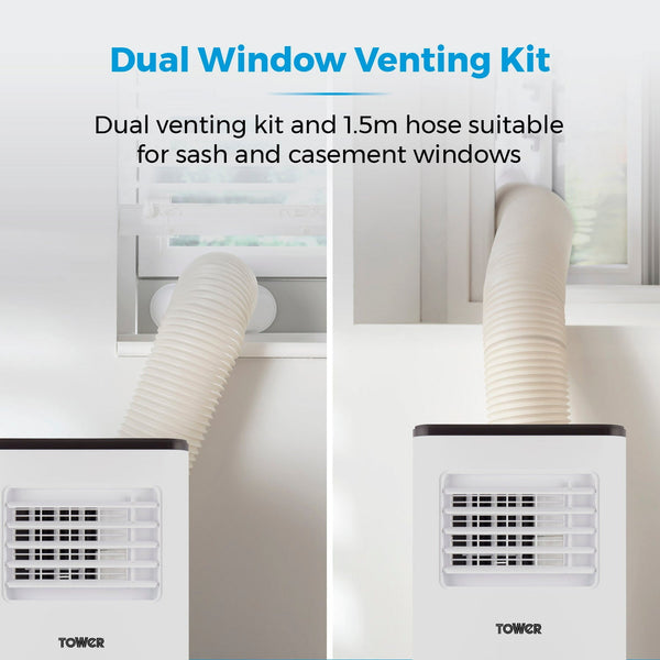 Tower Dual Window Kits and Remote Air Conditioner