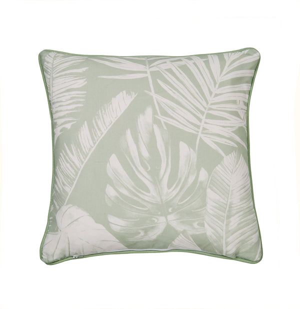 Dreams & Drapes Design Tahiti Outdoor Filled Cushion 43x43cm - Green