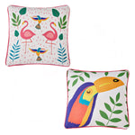 Fusion Tropical Flamingo Outdoor Filled Cushion 43x43cm - Pink