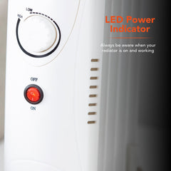 650W White Oil Filled Radiator