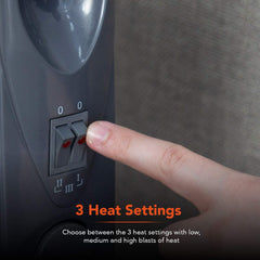 1500W Black Oil Filled Radiator