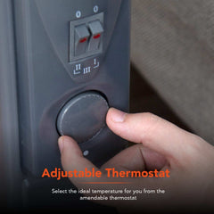 1500W Black Oil Filled Radiator